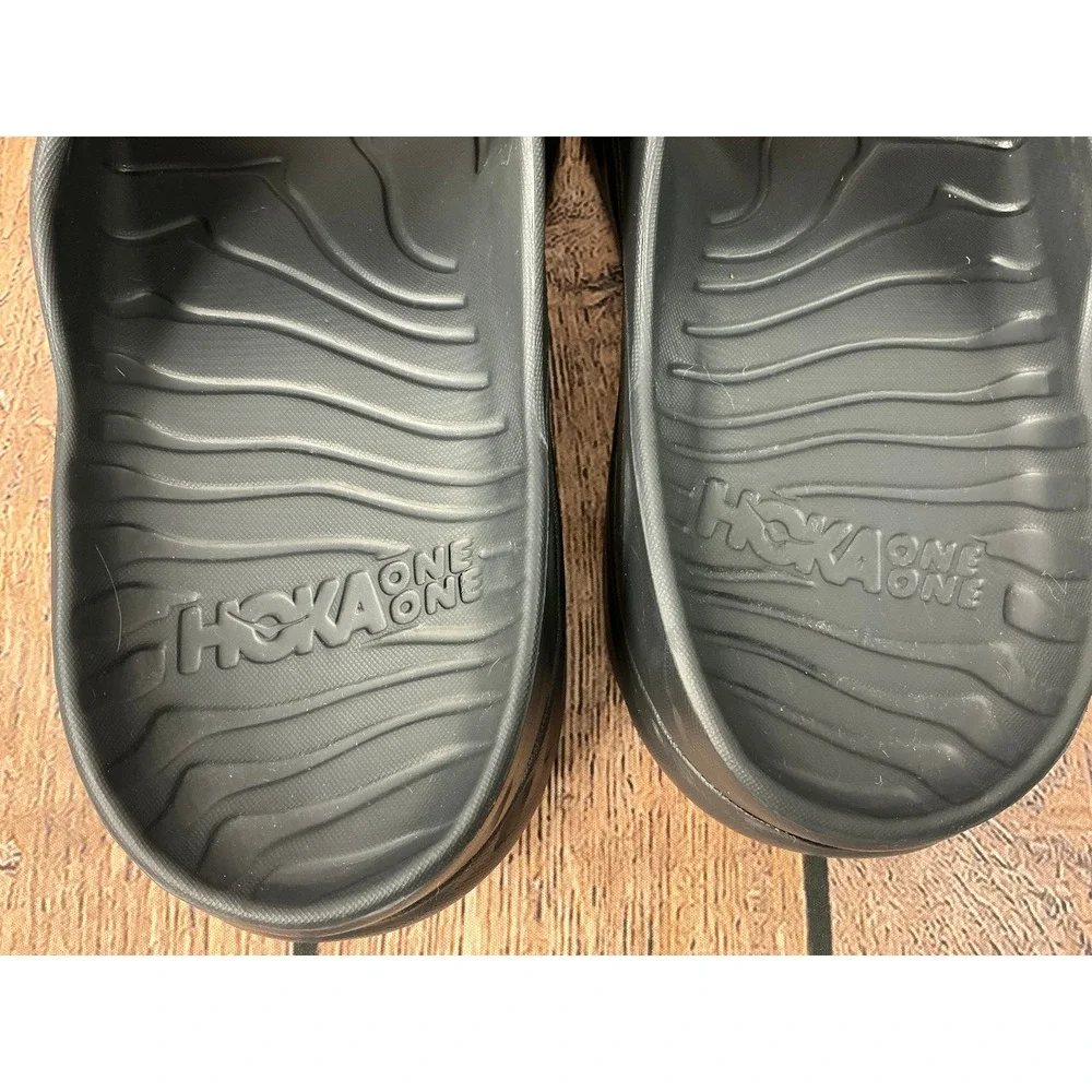 Hoka One One Ora Recovery Slide Men's Sandals Black Slip On Comfort Size 13